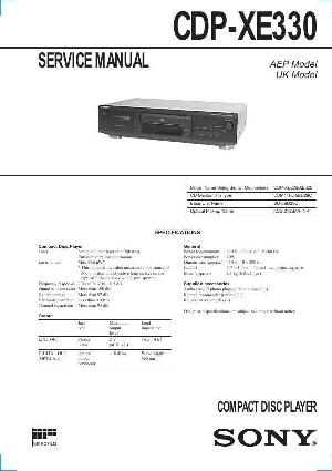 Service manual Sony CDP-XE270, CDP-XE370 ― Manual-Shop.ru
