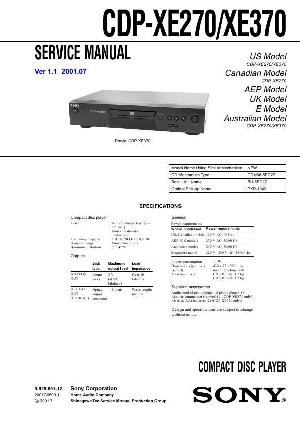 Сервисная инструкция Sony CDP-XE330 ― Manual-Shop.ru
