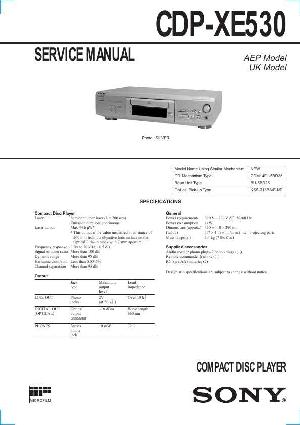 Service manual Sony CDP-XE530 ― Manual-Shop.ru
