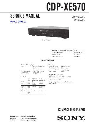 Сервисная инструкция Sony CDP-XE570 ― Manual-Shop.ru