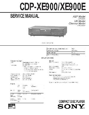 Сервисная инструкция Sony CDP-XE900, CDP-XE900E ― Manual-Shop.ru