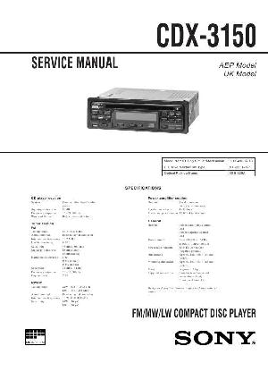 Service manual Sony CDX-3150 ― Manual-Shop.ru