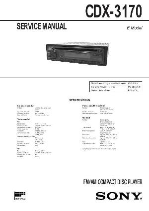 Service manual Sony CDX-3170 ― Manual-Shop.ru