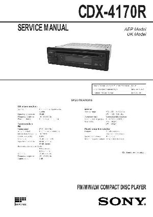 Service manual Sony CDX-4170R ― Manual-Shop.ru