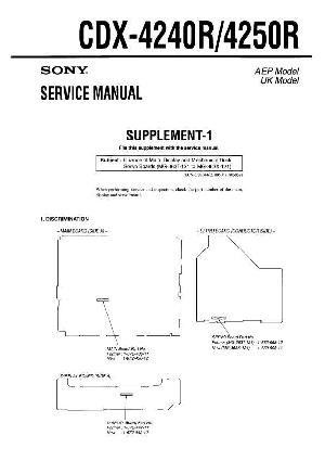 Сервисная инструкция Sony CDX-4240R, CDX-4250R ― Manual-Shop.ru