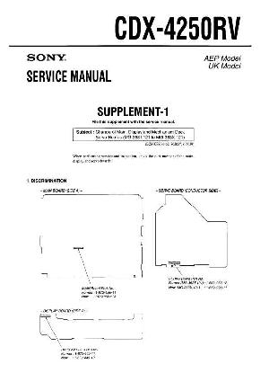 Service manual Sony CDX-4250RV ― Manual-Shop.ru