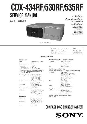 Сервисная инструкция Sony CDX-434RF, CDX-530RF, CDX-535RF ― Manual-Shop.ru