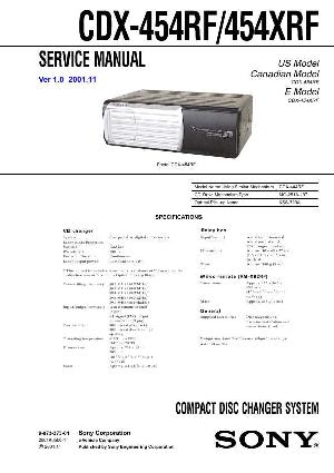 Service manual Sony CDX-454XRF ― Manual-Shop.ru