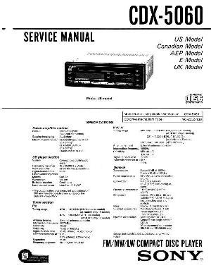 Сервисная инструкция Sony CDX-5060 ― Manual-Shop.ru
