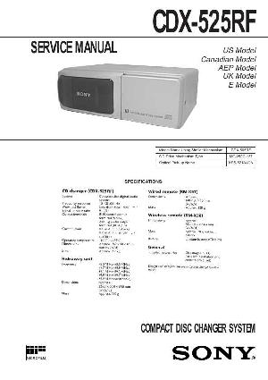 Service manual Sony CDX-525RF ― Manual-Shop.ru