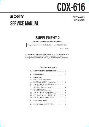 Сервисная инструкция Sony CDX-616 ― Manual-Shop.ru