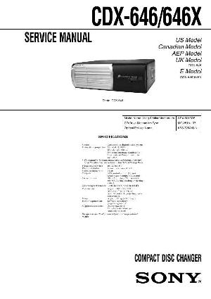 Service manual Sony CDX-646, CDX-646X ― Manual-Shop.ru