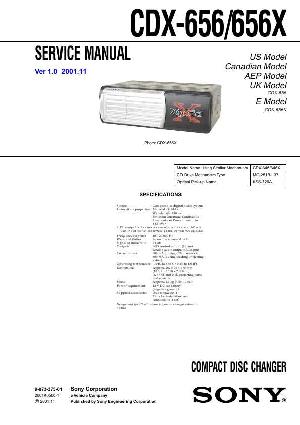 Service manual Sony CDX-656X ― Manual-Shop.ru