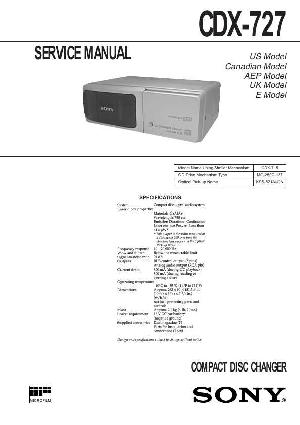 Service manual Sony CDX-727 ― Manual-Shop.ru