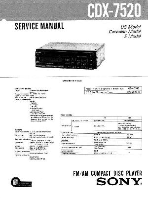 Service manual Sony CDX-7520 ― Manual-Shop.ru
