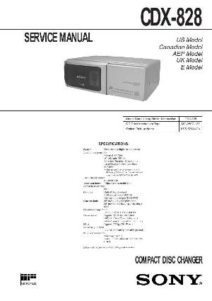 Сервисная инструкция Sony CDX-828 ― Manual-Shop.ru