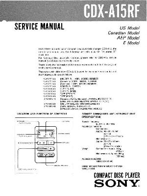 Service manual Sony CDX-A15RF ― Manual-Shop.ru