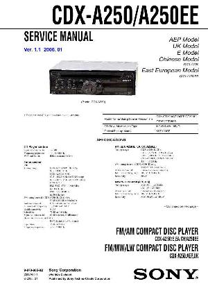 Сервисная инструкция Sony CDX-A250EE ― Manual-Shop.ru