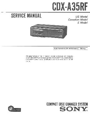 Сервисная инструкция Sony CDX-A35RF  ― Manual-Shop.ru