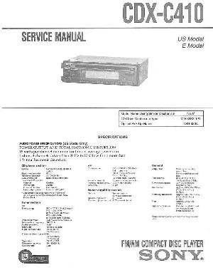 Service manual Sony CDX-C410 ― Manual-Shop.ru