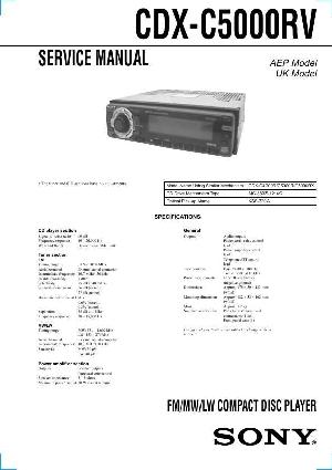 Сервисная инструкция Sony CDX-C5000RV ― Manual-Shop.ru