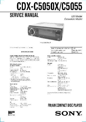 Service manual Sony CDX-C5050X, CDX-C5055 ― Manual-Shop.ru