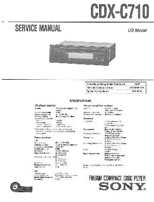 Service manual Sony CDX-C710RDS ― Manual-Shop.ru