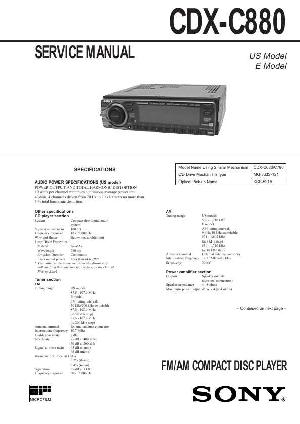 Service manual Sony CDX-C880 ― Manual-Shop.ru