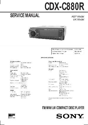 Service manual Sony CDX-C880R ― Manual-Shop.ru