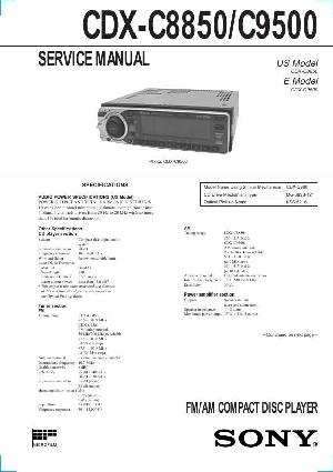 Сервисная инструкция Sony CDX-C8850, CDX-C9500 ― Manual-Shop.ru