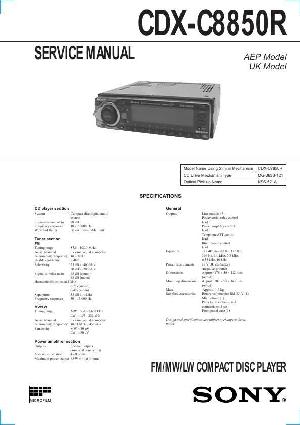 Service manual Sony CDX-C8850R ― Manual-Shop.ru