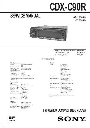 Service manual Sony CDX-C90R ― Manual-Shop.ru