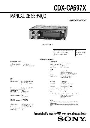 Сервисная инструкция Sony CDX-CA697X ― Manual-Shop.ru