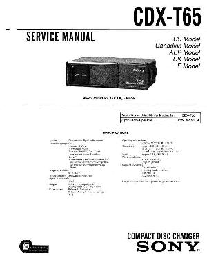 Сервисная инструкция Sony CDX-T65 ― Manual-Shop.ru
