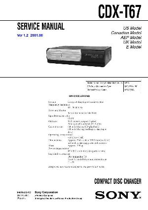 Сервисная инструкция Sony CDX-T67 ― Manual-Shop.ru