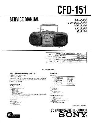 Service manual Sony CFD-151 ― Manual-Shop.ru