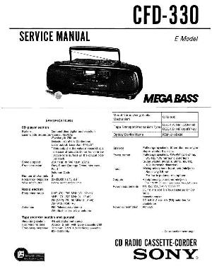 Service manual Sony CFD-330 ― Manual-Shop.ru