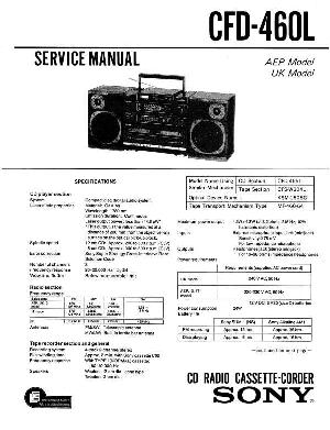 Service manual Sony CFD-460L ― Manual-Shop.ru