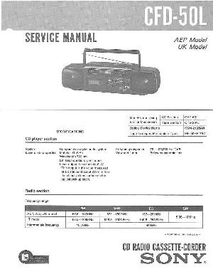 Сервисная инструкция Sony CFD-50L ― Manual-Shop.ru
