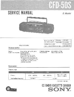 Сервисная инструкция Sony CFD-50S ― Manual-Shop.ru