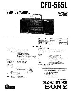 Сервисная инструкция Sony CFD-565L ― Manual-Shop.ru