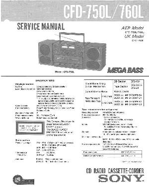 Сервисная инструкция Sony CFD-750L, CFD-760L ― Manual-Shop.ru