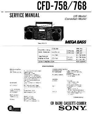 Service manual Sony CFD-758, CFD-768 ― Manual-Shop.ru