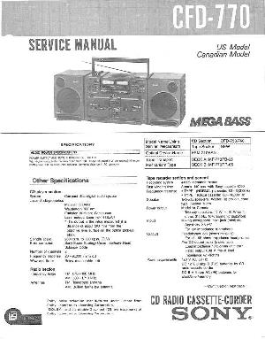 Сервисная инструкция Sony CFD-770 ― Manual-Shop.ru