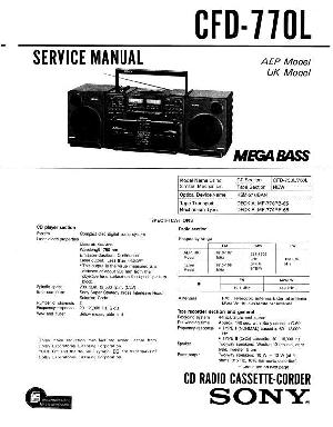 Сервисная инструкция Sony CFD-770L ― Manual-Shop.ru