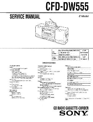 Service manual Sony CFD-DW555 ― Manual-Shop.ru