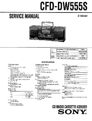 Сервисная инструкция Sony CFD-DW555S ― Manual-Shop.ru