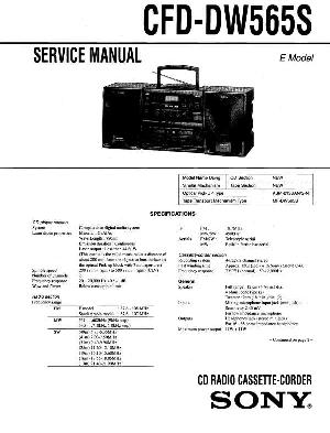 Сервисная инструкция Sony CFD-DW565S ― Manual-Shop.ru