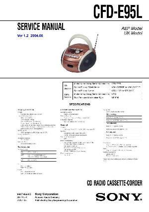 Service manual Sony CFD-E95L ― Manual-Shop.ru