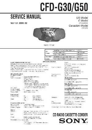 Service manual Sony CFD-G30, CFD-G50 ― Manual-Shop.ru